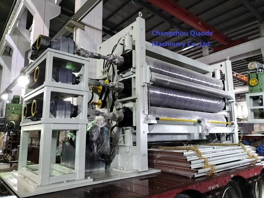 450 × 2920 آلة تقويم ثلاث أسطوانات سرعة 150 م / دقيقة